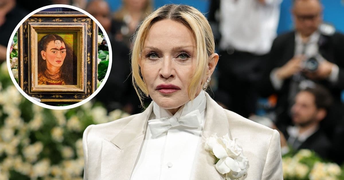 A días del lanzamiento de 'Confessions II', Madonna comparte su admiración por Frida Kahlo y revela un autorretrato de la artista.