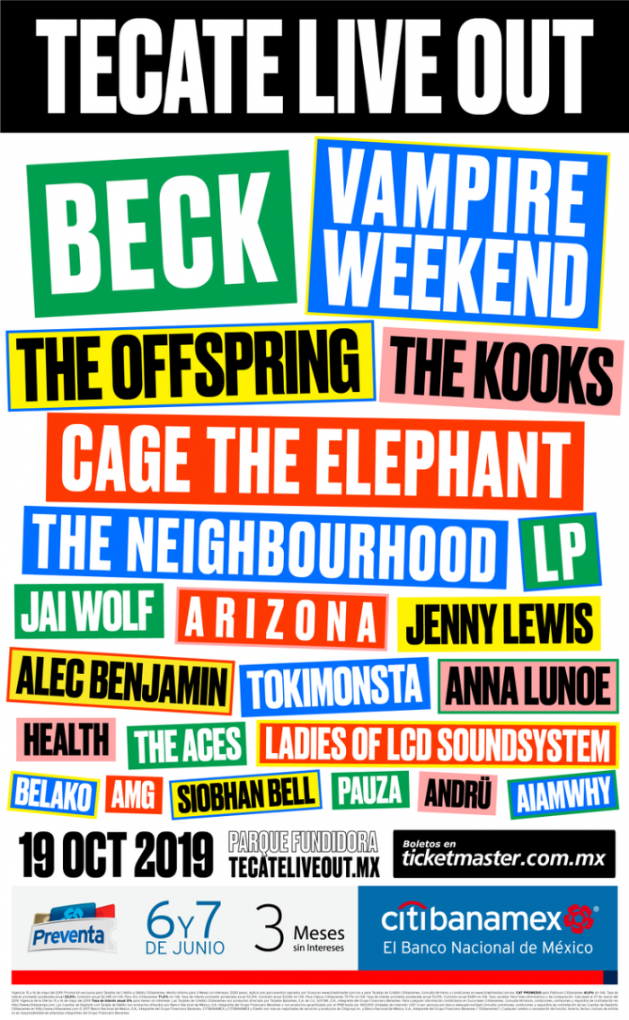 Revelan el cartel del Live Out