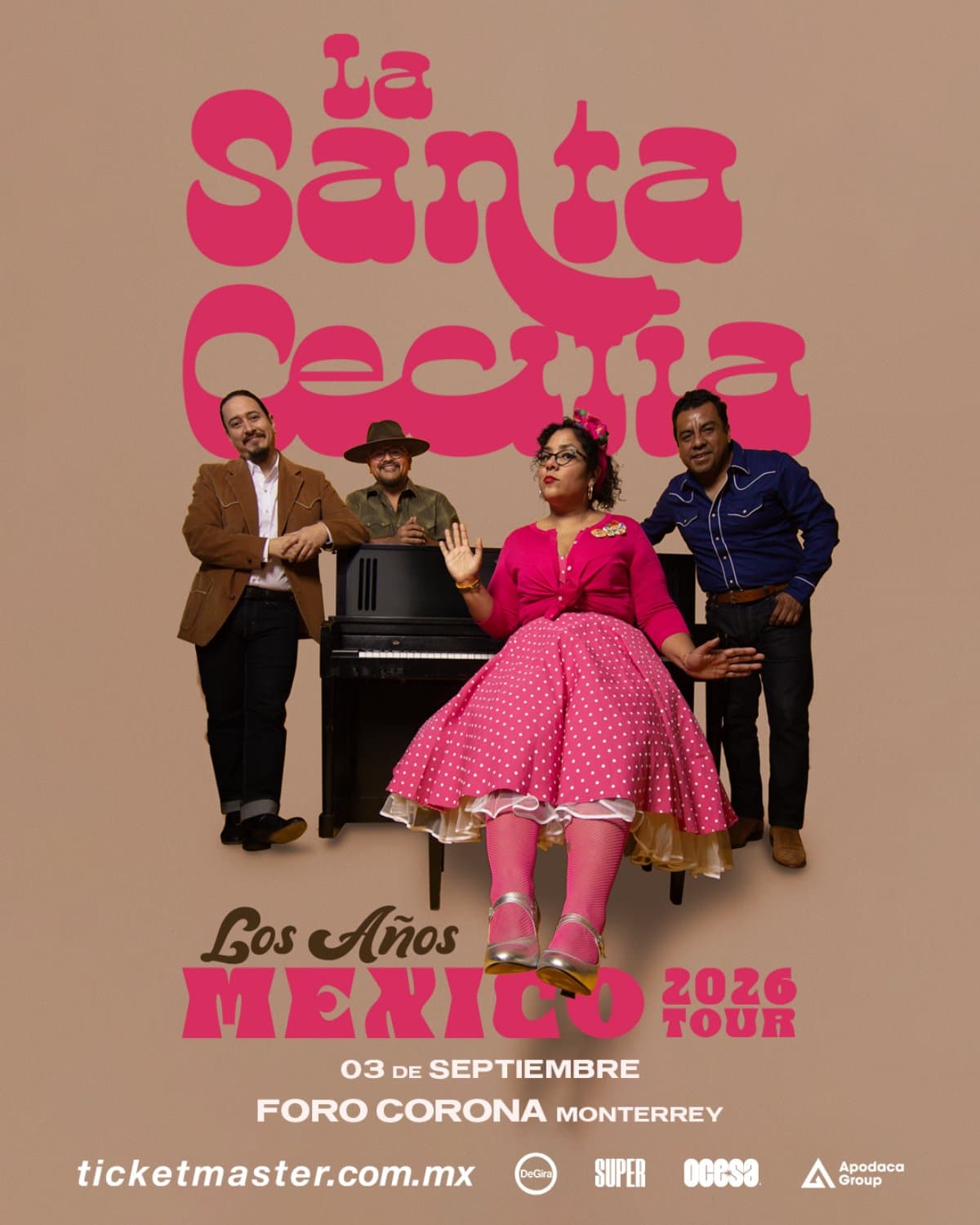 Concierto La Santa Cecilia en Monterrey