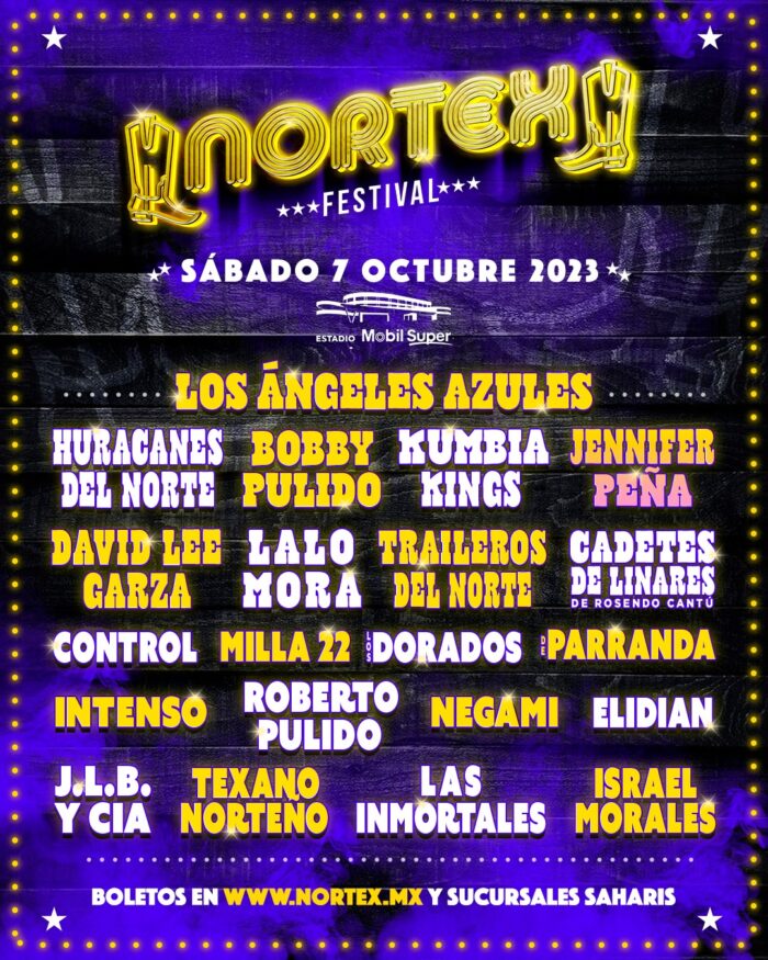 cartel festival nortex 2023 angeles azules