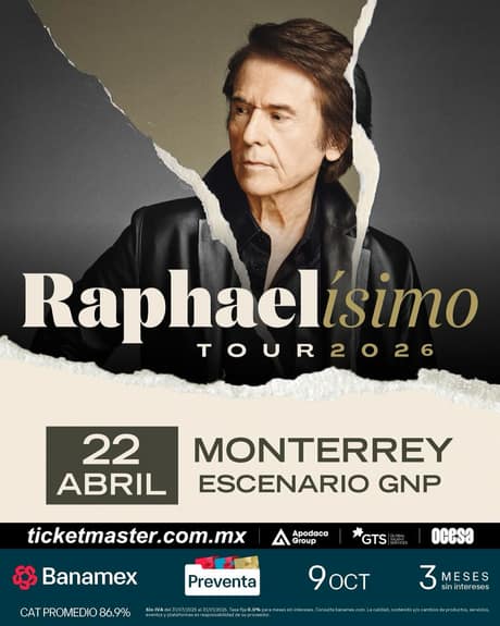 Concierto Raphael en Monterrey