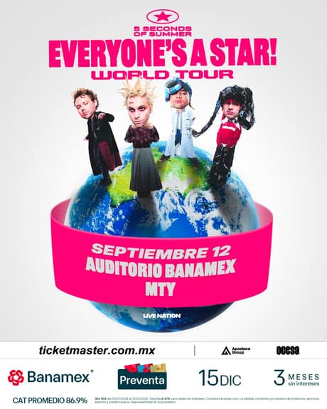 Concierto 5 Seconds of Summer en Monterrey