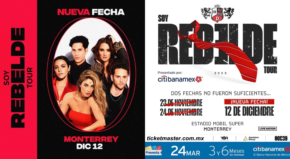RBD abre tercera fecha en Monterrey.