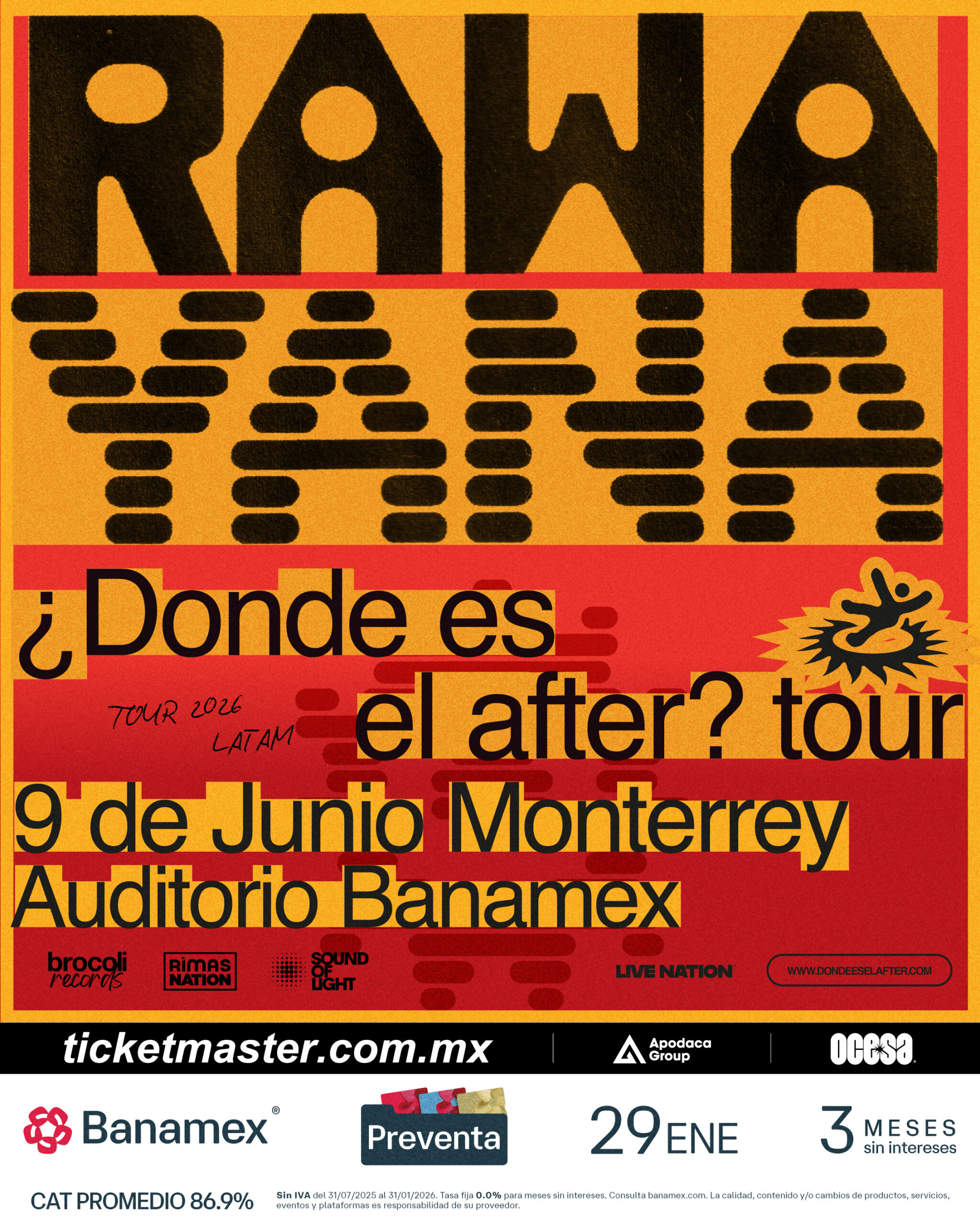 Concierto Rawayana en Monterrey