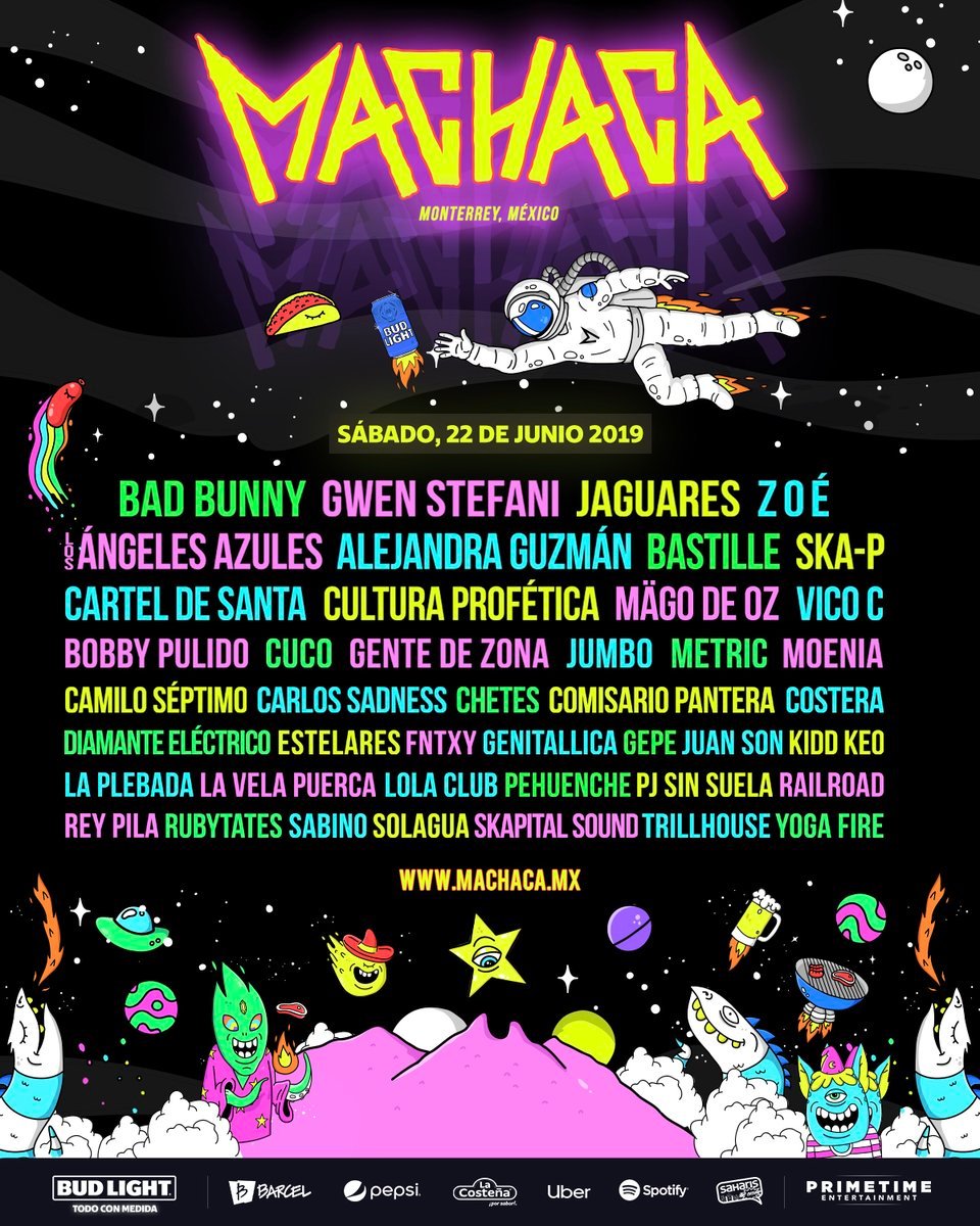 Lineup Machaca Fest 2019