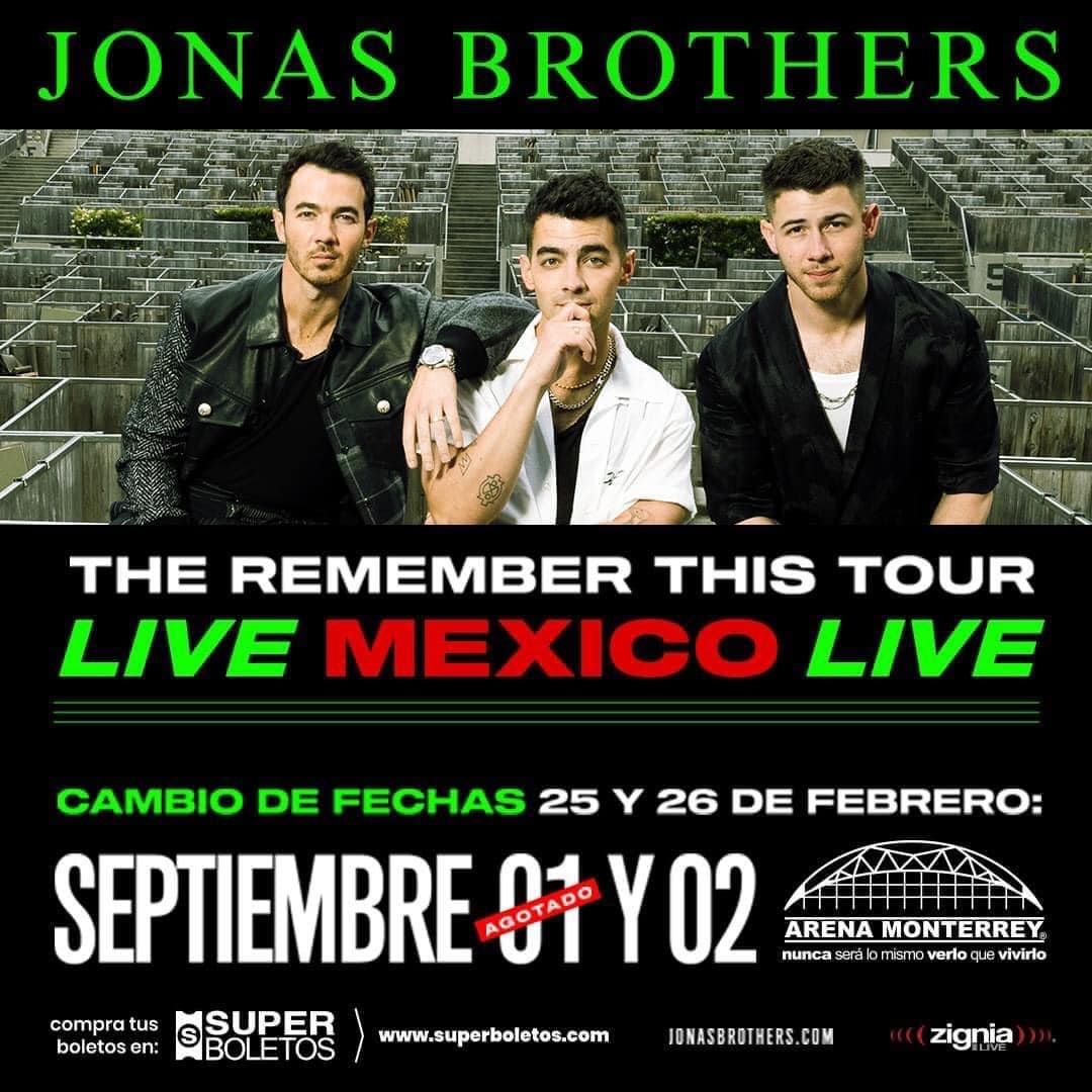 Jonas Brothers en Arena Monterrey 2022