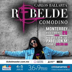 Carlos Ballarta en Auditorio Pabellon M Conciertos en Monterrey 2022