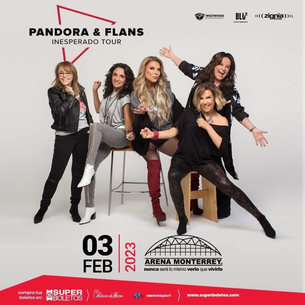 pandora y flans en arena monterrey 2023 Conciertos en Monterrey