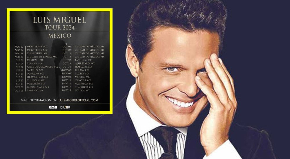 Luis Miguel anuncia gira y regresará a Monterrey