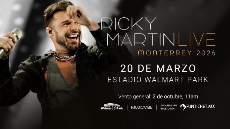 Concierto Ricky Martin traerá su fuego a Monterrey en Monterrey