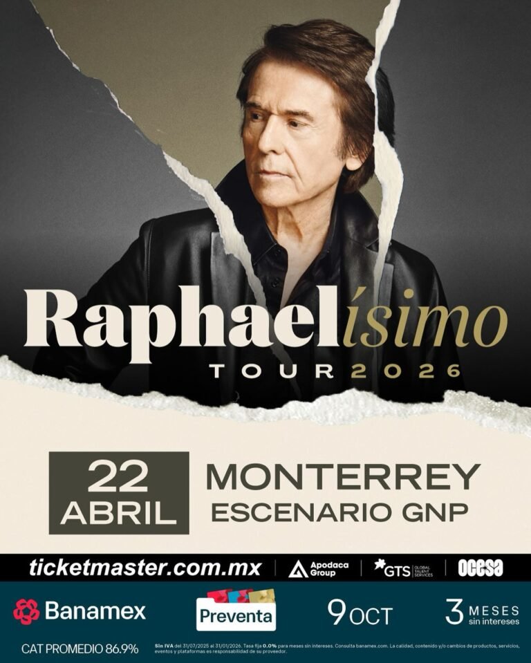 concierto Raphael monterrey 2026