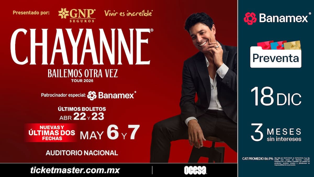 Descubre todo lo que necesitas saber sobre los cuatro conciertos de Chayanne en la Ciudad de México.