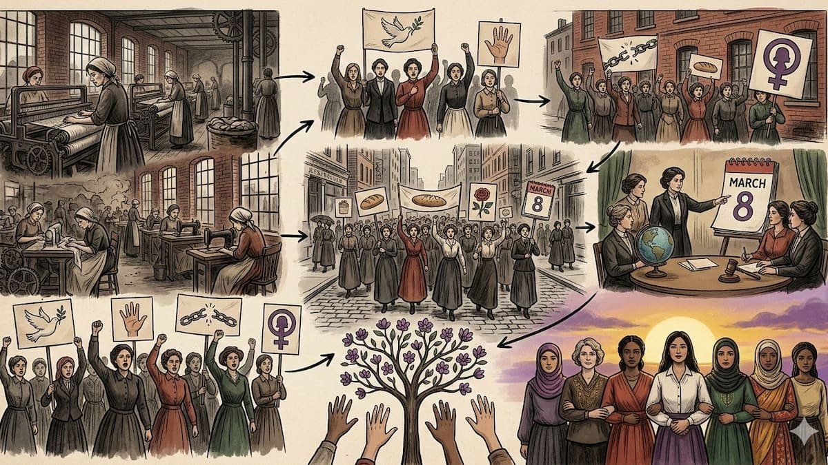 El 8 de marzo simboliza la lucha por los derechos de las mujeres y su influencia en la cultura pop contemporánea.