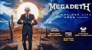 Póster concierto de Megadeth en Monterrey 2026