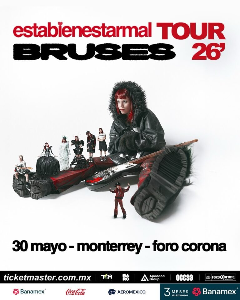 poster concierto bruses en foto corona 2026 monterrey