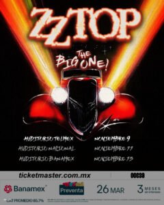 El legendario blues rock de ZZ Top hará vibrar el Auditorio Banamex